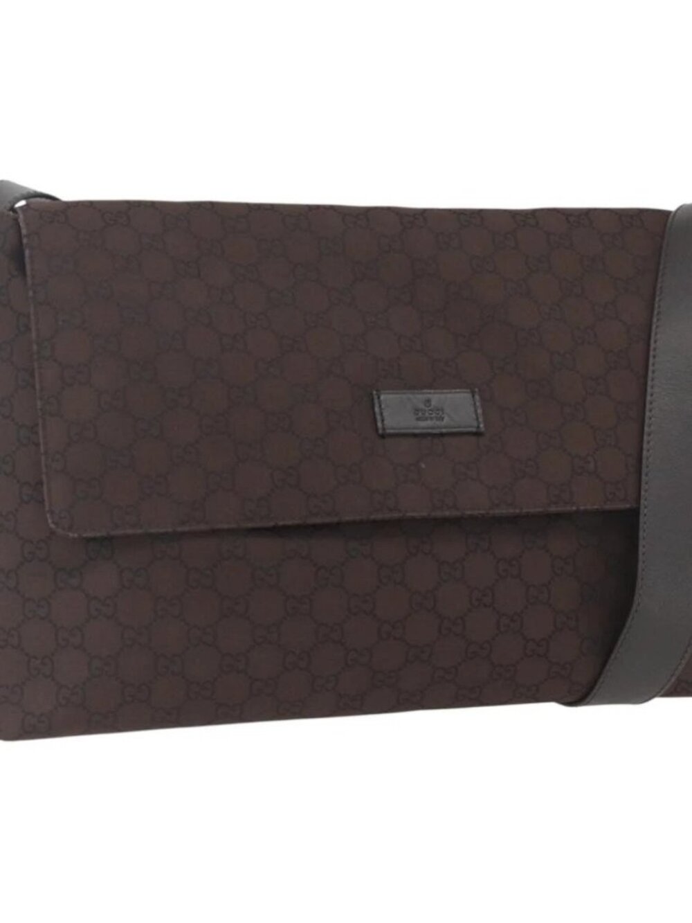 GUCCI GG Canvas Shoulder Bag Brown Silver 272350 Auth ka1322 - Picture 2 of 16